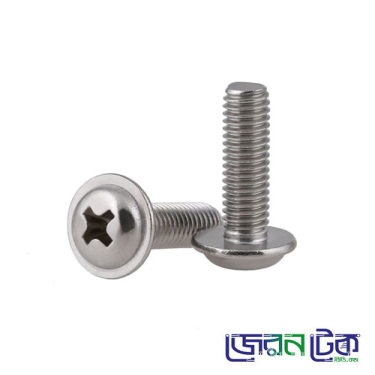 1/2" DIN-967 Cross Slotted PanHead Screw With Collar