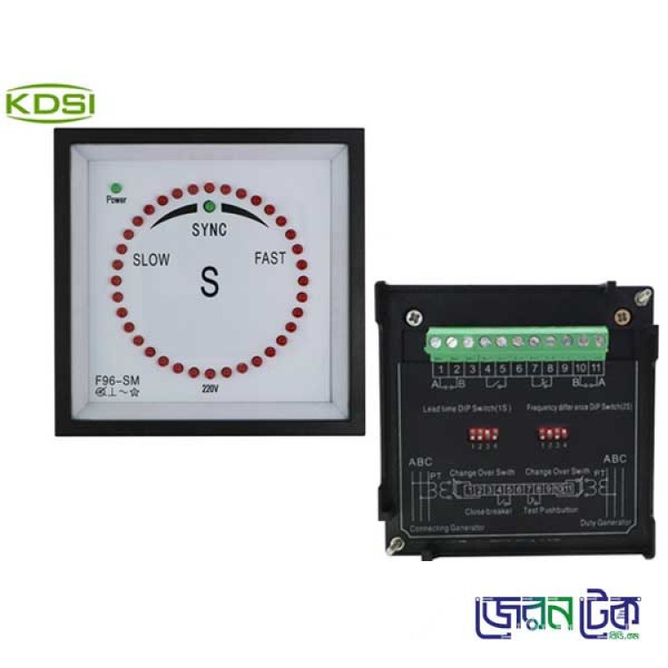 Synchroscope Meter F96-SM 220V Pulse Type panel LED generator Synchroscope Meter.