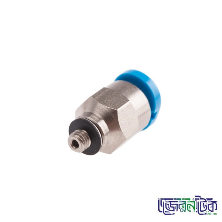 Pneumatic Connector Fitting 6mm Air Hose Tube Push in M3 Male Thread.