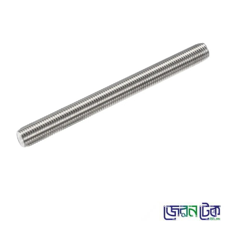 8mm Linear Screw Thread Rod Length 300 mm/12inch Stainless -1 Pcs