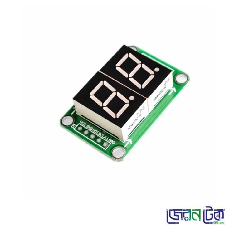 74HC595 2 Digit 0.5inch 7 Segment Digital Tube LED Display Module