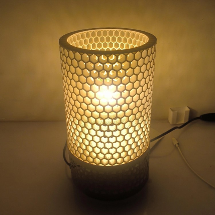 Honeycomb 3d Printed Lamp