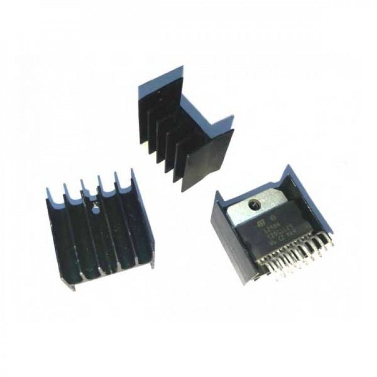 L298N Dual Motor Driver IC With Heat Sink