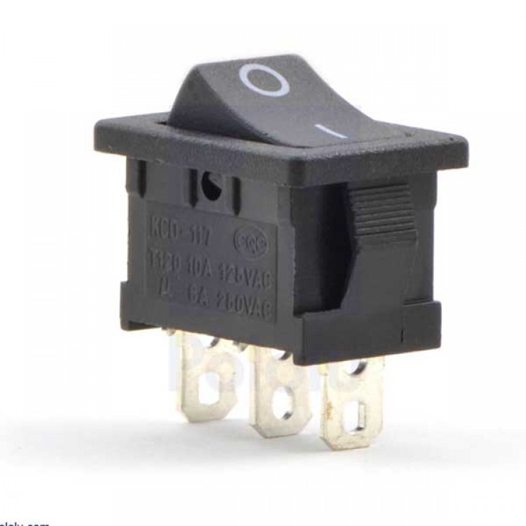 SPDT on/off power switch_3PIN_Black