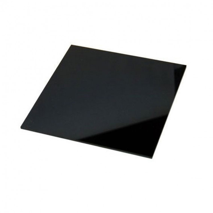 Acrylic 3mm Plastic  Sheet_Black Color_1sqft. (12inch*12inch)