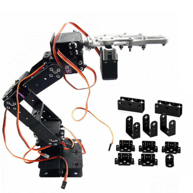 6 DOF Robotics Arm_Mechanical Robotic Arm/Kit Without Motor.