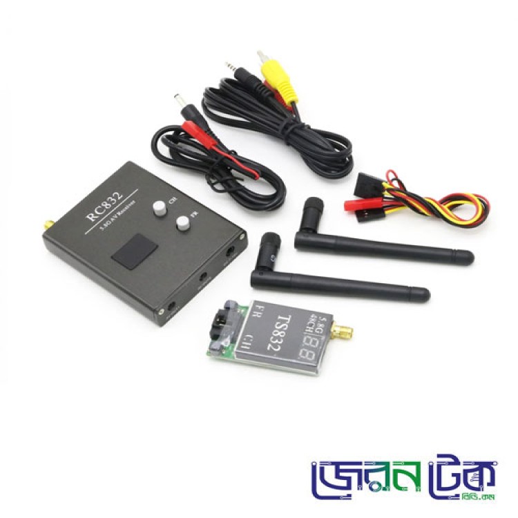 5.8G 40CH  FPV DJI Video Transmitter & Receiver_TS832 + RC832 Wireless 600mW 6km AV