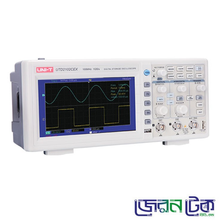 UNI-T UTD2102CEX 100Mhz 2-Channel Digital Oscilloscope_1GS/S Digital Storage Oscilloscope.