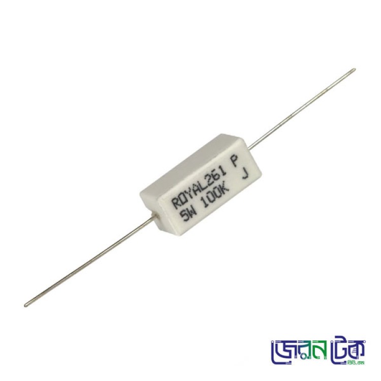 100k Ohm 5Watt Ceramic Resistor
