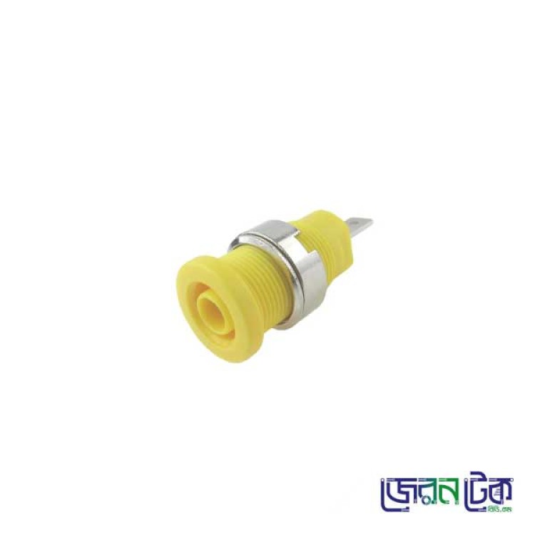 4mm Yellow AC Power Banana Plugs Female Jack Socket