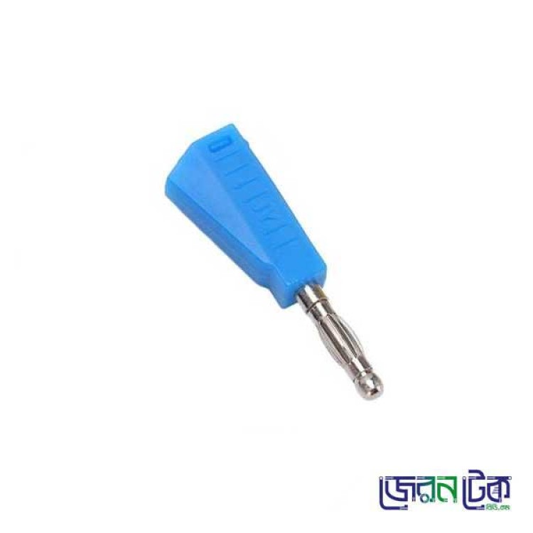 Stackable Banana Plug Jack 4mm Blue