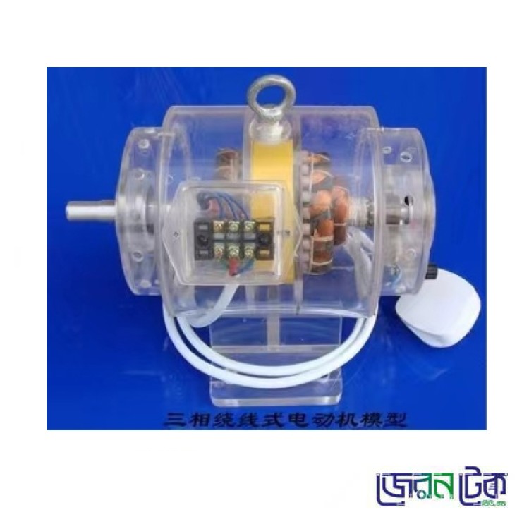 Transparent DC Permanent Magnet Motor.
