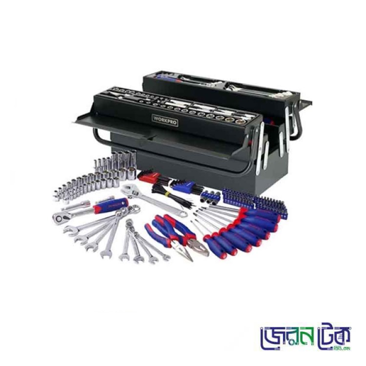 Tool Set For Electrical Works With Tools Box ( WorkPro )