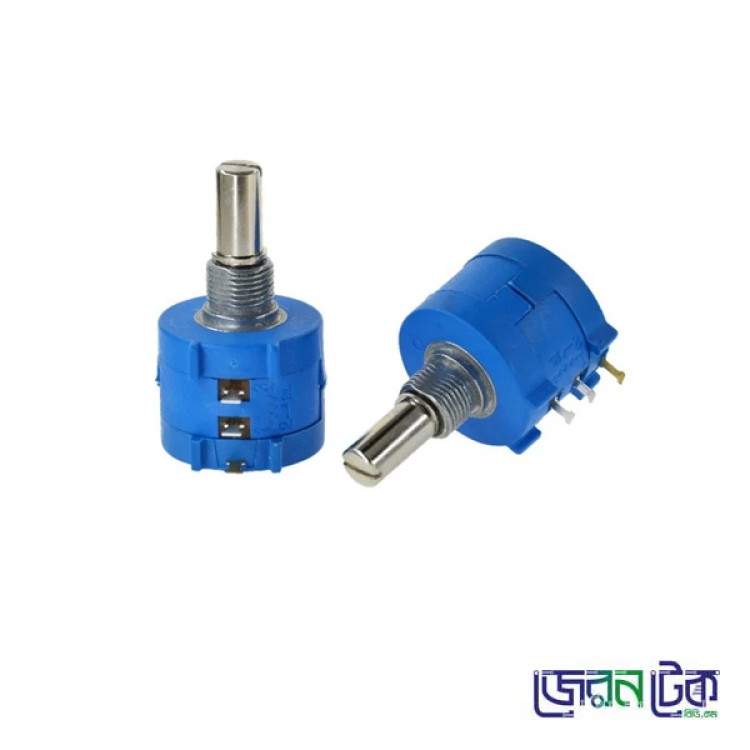 100K Ohm Rotary Potentiometers Pot 10 Turn Variable Dial Resistor Wirewound