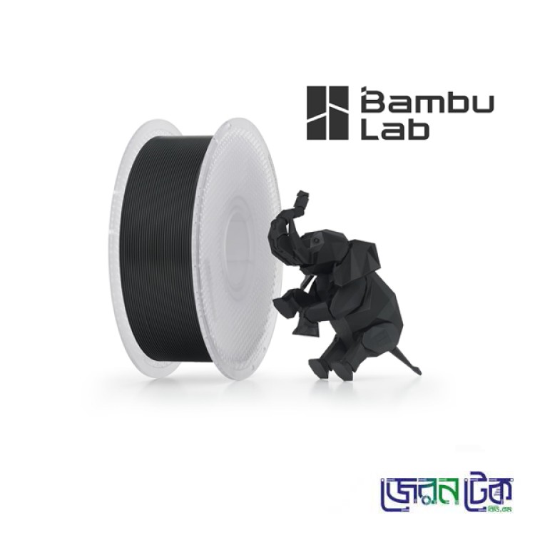 Bambu Lab PLA Basic Black Color Filament-1.75mm 1kg-Coil
