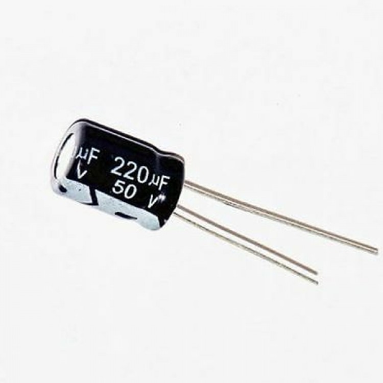 220uf/50V Electrolytic Capacitor