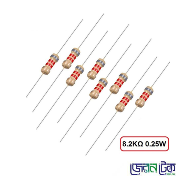 8.2K Ohm 1/4W Resistor