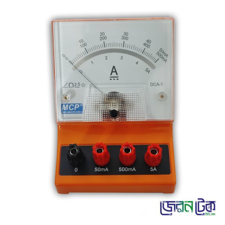 Analog DC Ammeter DCA-1 | 0-5A-50mA-500mA | MCP