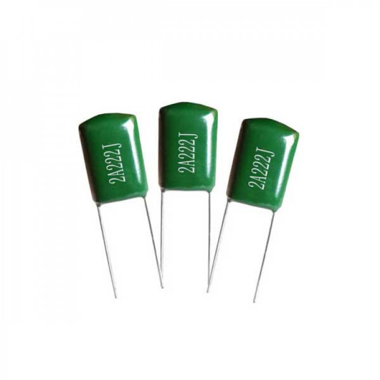 222j 100v inductive polyester film Mylar capacitor