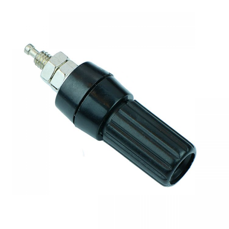 Panel Mount Banana Female Plug Connector_ Speaker Audio Solder Terminal_Black