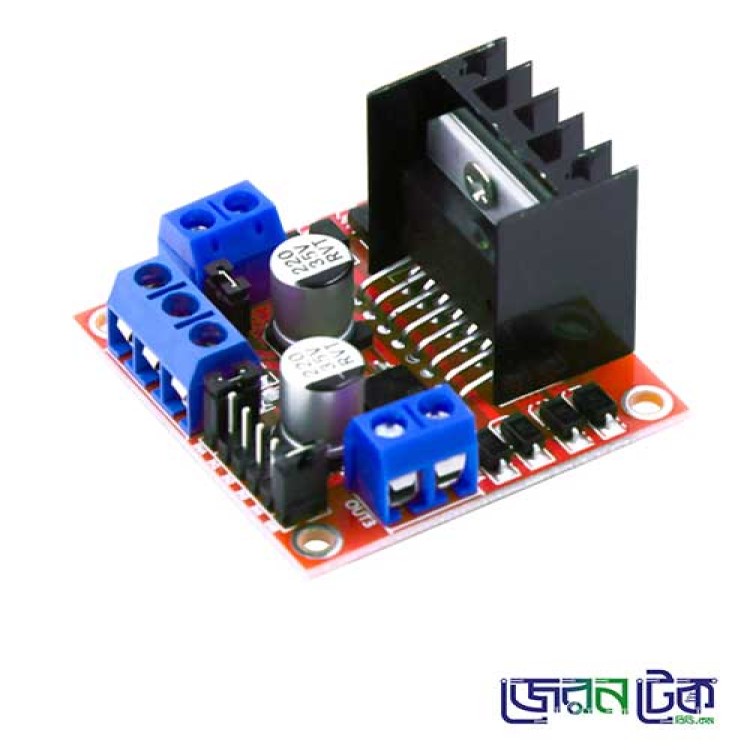 L298N H-Bridge Dual DC Motor Driver Module