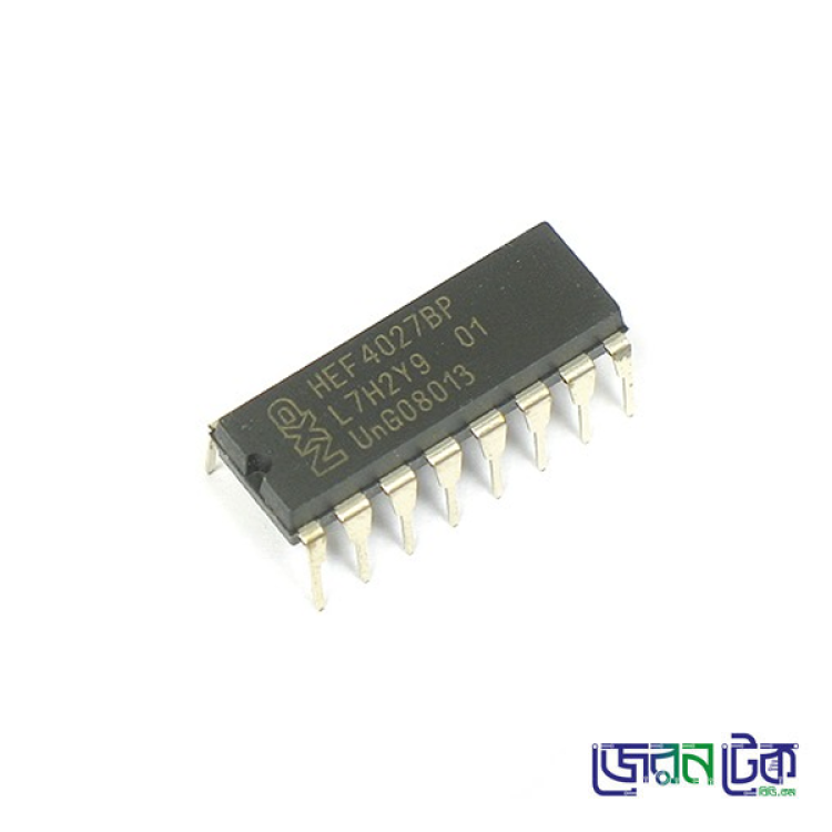 4027  Dual J-K Master/Slave Flip-Flop ic.