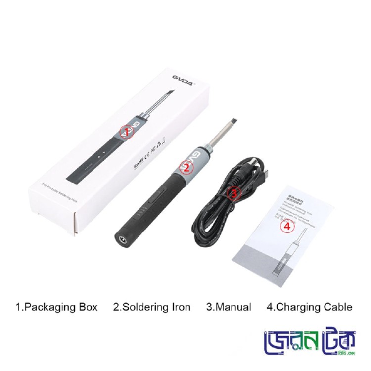 GVDA GD301 Portable 72W Led Display Smart Soldering Iron