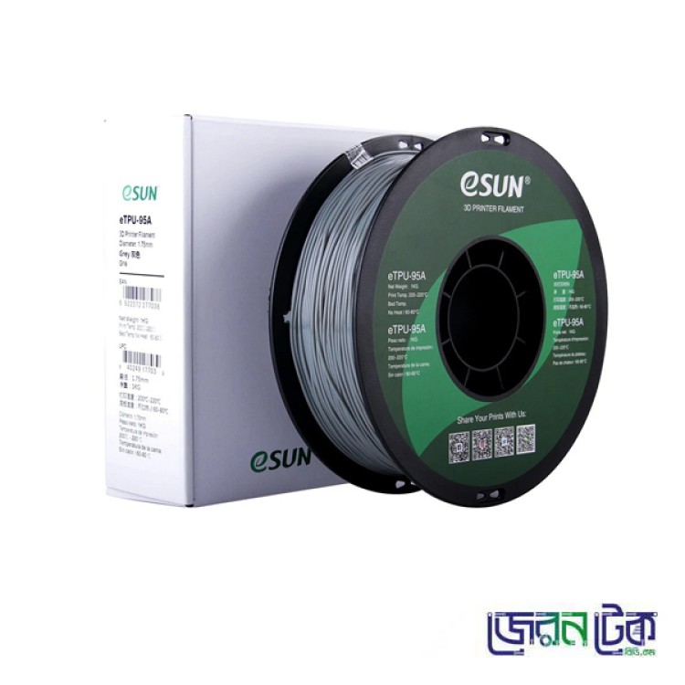 ESunTPU-95A 1.75mm 1kg Gray Flexible filament