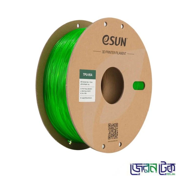 ESunTPU-95A 1.75mm 1kg Green Flexible filament