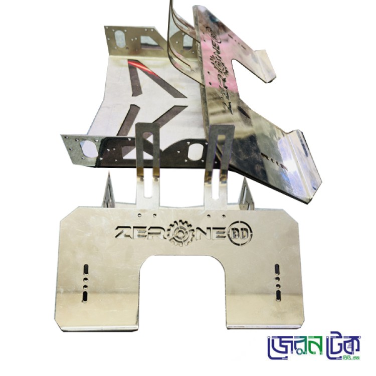 Soccer Robot Car Chassis Kit | Stainless Steel-Laser Cutting.