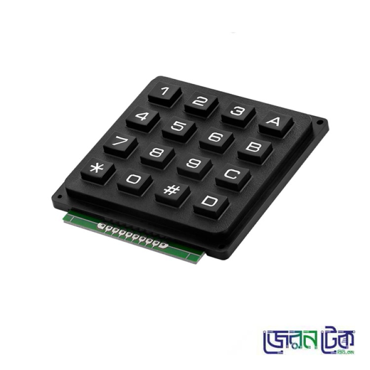 4×4 Matrix 16 Keyboard Push Buttons Keypad