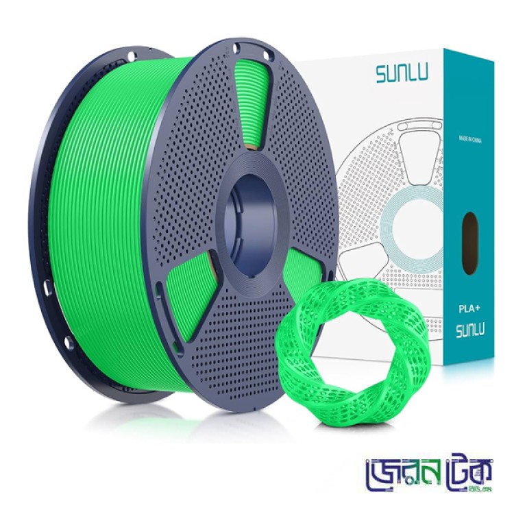 SUNLU PLA+ ( Plus ) Green Color Filament - 1.75mm, 1kg-Coil