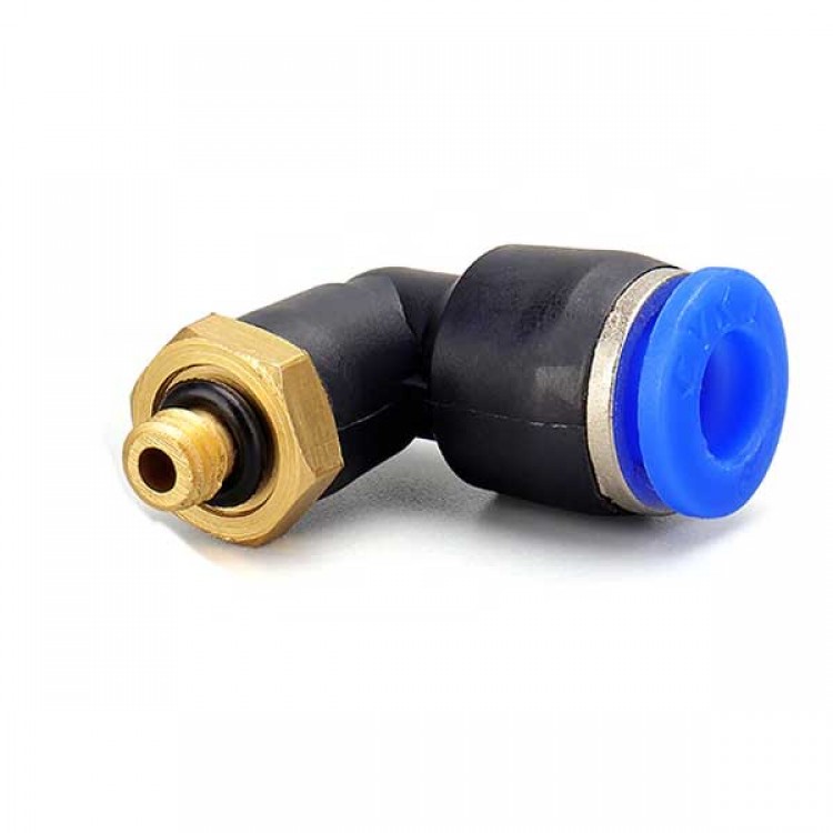 Pneumatic Connector Fitting 6mm Air Hose Tube Push in M3 Male Thread L Shape