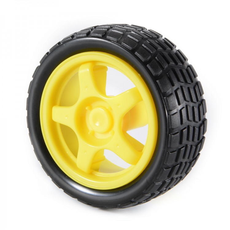 Robot Wheel for BO Motors (65mm,Yellow)