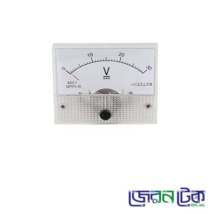 Analog Mini DC Volt Meter 0-30V