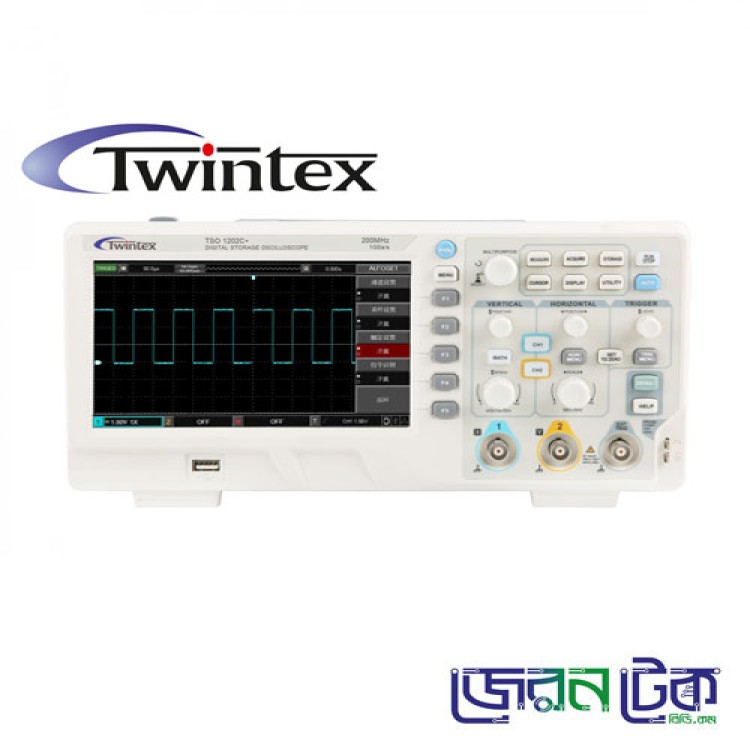 Portable Digital Storage Oscilloscope_Twintex 1202C+